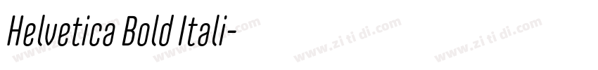 Helvetica Bold Itali字体转换